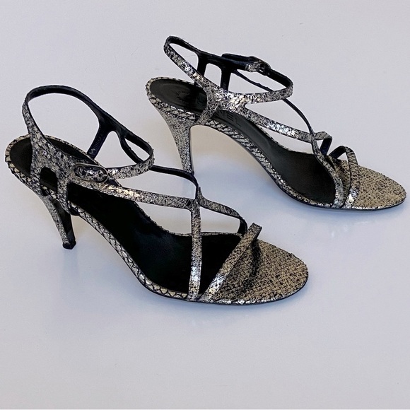 Chanel Metallic Python Sandals - Picture 3 of 7
